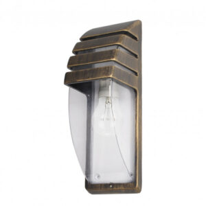 Aplique Exterior Elnath 1xe27 Neg/oro  35x12x12 Cm Ip44
