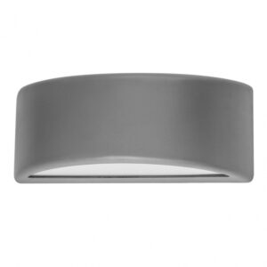 Aplique Exterior Kefir 1xe27 Gris Ip65 Policarbonato  13,2x32x13 Cm