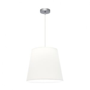 Colgante Maldivas 1xe27 Cromo/blanco Regx40x40 Cm