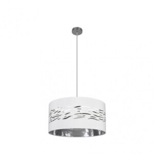 Colgante Niebla 1xe27 Cromo/blanco-plata Regx40x40 Cm
