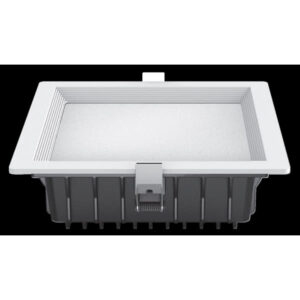 Downlight Led Intego Pro Cuad. 32w 1880lm 7x22x22 Cm Blanco 6400k  Corte 19x19 Cm