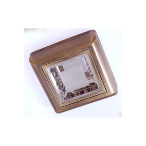 Downlight Sup. Cuadrado 2xe27 Cuero 6x25x25 Cm