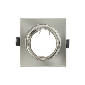 Empotrable  Orient. Magura 1xgu10  Cuad. Niquel  2,5x8,2x8,2  Cm Corte 6 Portalamparas Incluido