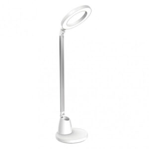 Flexo Calcita 8w 640lm 4000k Blanco/plata 55x16x16 Cm Tactil Y Regulable Intensidad