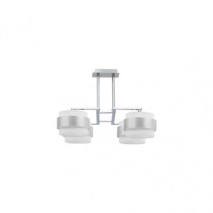Lampara 4dh Bremen Cromo/blanco-plata 4xe14 Regx60x60 Cm