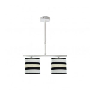 Lampara Karla 2xe14 Blanca/beis Regx43x14 Cm