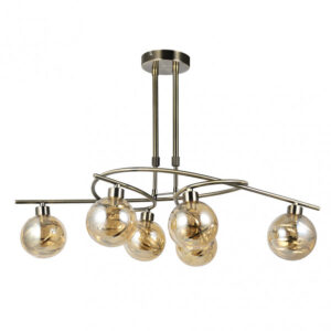 Lampara Varanasi 6xg9 Cuero Regx65x30 Cm