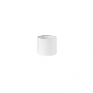 Pantalla Cilindrica Dori Pinza Blanca 14Dx14dx13h Cm Tejido Popelin
