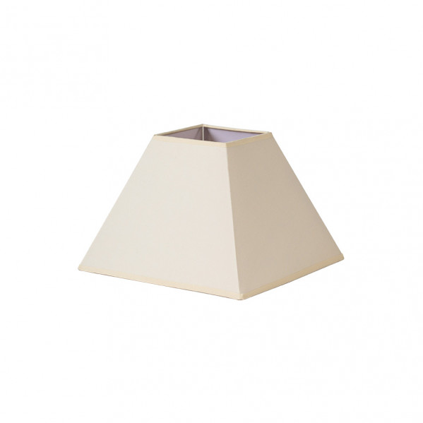 Abat-jour pyramide mezzo e27 white 25dx11dx18h tissu popeline
