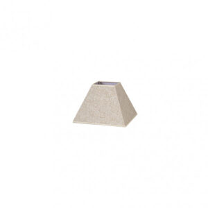 Pantalla Piramide Tenorio E27 Lino Beis 17dx8dx13h
