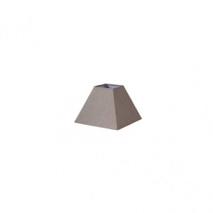 Pantalla Piramide Tenorio E27 Lino Gris 17dx8dx13h