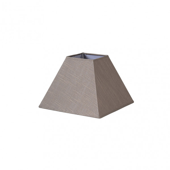 Pantalla De Lámpara E27 Piramidal - Lino Beis, 30x13x22 Cm, Luz Suave Para Decorar Salón O Dormitorio