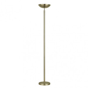 Pie De Salon Luyten 2xe27 Cuero 180x27x27 Cm