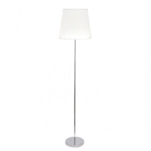Pie Salon Maldivas 1xe27 Cromo/blanco Regx40x40 Cm