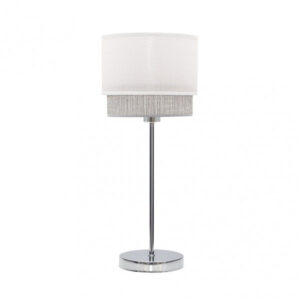 Sobre Mesa Kenya 1xe14 Blanco/gris 45x18x18 Cm