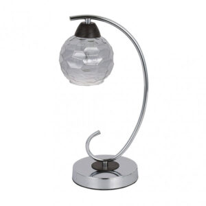 Sobremesa Etna 1xe14 Cromo/wengue 35x14x19 Cm