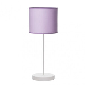Sobremesa Ibor 1xe14  Blanco/lila 42x17x17 Cm
