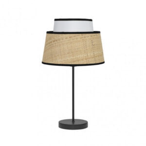 Sobremesa Jia 1xe14 Natural/blanco 40x20x20 Cm