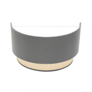 Aplique Kandy 1xe27 Natural/gris 17x30x15 Cm