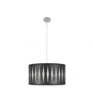 Colgante Alexandra 1xe27 Cromo/madera Negra Regx40x40 cm