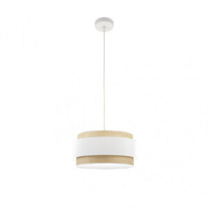 Colgante Kandy 1xe27 Natural/blanco Regx40x40 Cm
