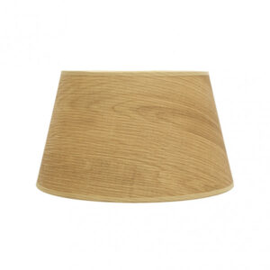 Pantalla Salma E27 Madera Clara 40dx30dx25h Conica  Abierta