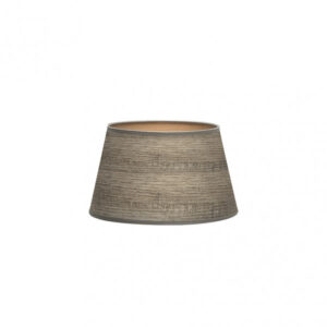 Pantalla Salma E27 Madera Gris 25dx20dx15h Conica