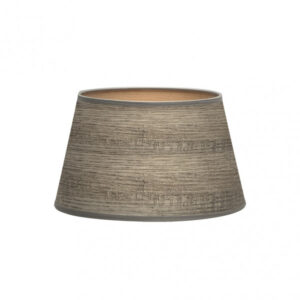 Pantalla Salma E27 Madera Gris 35dx25dx20h Conica   Abierta