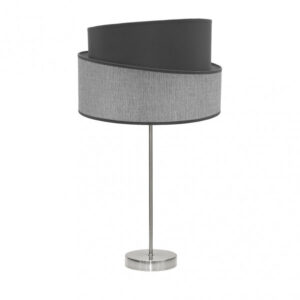Sobremesa Alto Hara 1xe27 Niquel/gris 66x35x35 Cm