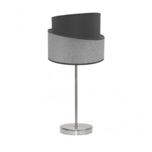 Sobremesa Hara 1xe14 Niquel/gris 45x18x18 Cm