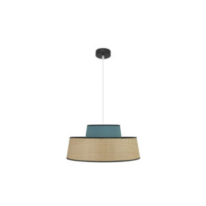 Colgante Jia 1xe27 Natural/turquesa Regx50x50 cm