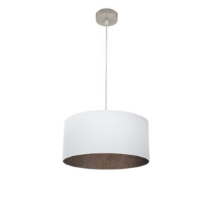 Colgante Tatiana 1xe27 Niquel/blanco-oxido Regx40x40 Cm