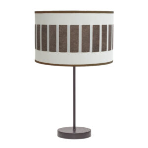 Sobremesa Alto Ivanna 1xe27 Marron/blanco-oxido 62x30x30 Cm