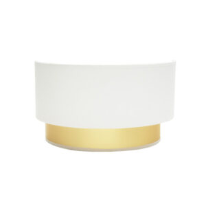 Aplique Anuska 1xe27 Blanco/oro 17x30x16 Cm