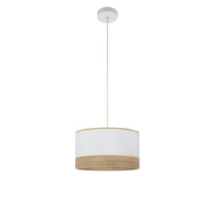 Colgante Olga 1xe27 Blanco/blanco-mad.clara Regx30x30 Cm
