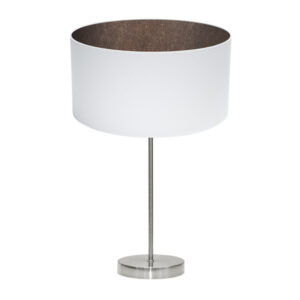 Sobremesa Tatiana 1xe27 Niquel/blanco-oxido 63x30x30 Cm