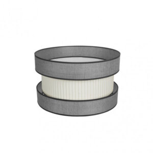 Pantalla Colg./pie Salon Home E27 Gris-beis 40dx40dx24h