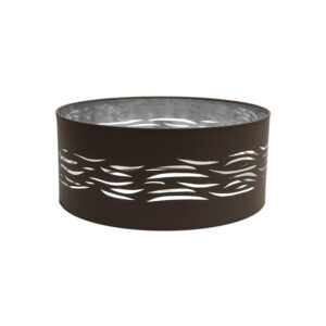 Pantalla Colgante Niebla 1xe27 Marrón-plata 50Dx50dx20h