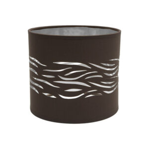 Pantalla Sobremesa Niebla 1xe14 Marron-plata 17Dx17dx15h