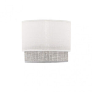 Pantalla sobremesa Kenya E14 Blanco/gris 18Dx16dx15h
