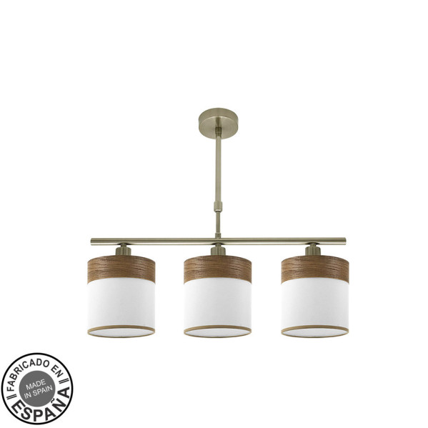 lampara-cloe-3xe14-niquel-blanca-madera-oscura