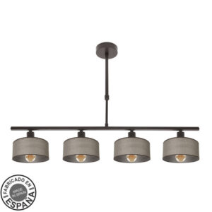 Lampara Gilda 4xe14 Marron Regx76x14 Cm