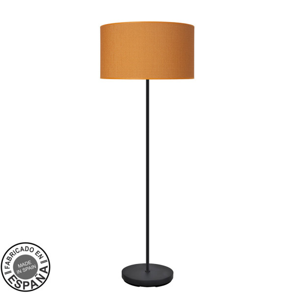 pie-salon-moda-1xe27-negro-naranja-163x40x40cm