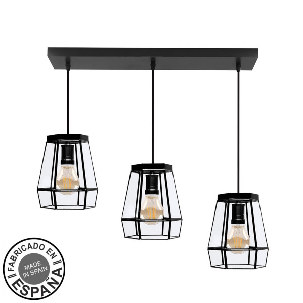 regleta-guia-3xe27-negro