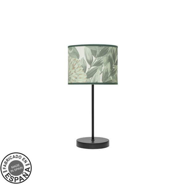 sobremesa-moda-1xe14-negro-hoja-verde-43x17x17cm