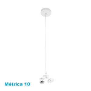 Arm. Colgante Cara 3xe27 Blanco M10 Regx10x10 Cm