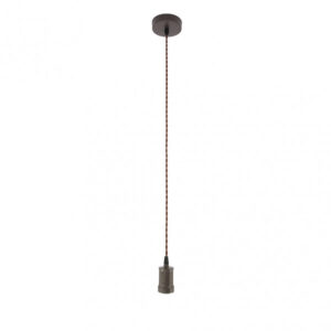 Arm.colgante Puja 1xe27 Marron Regx10x10 Cm