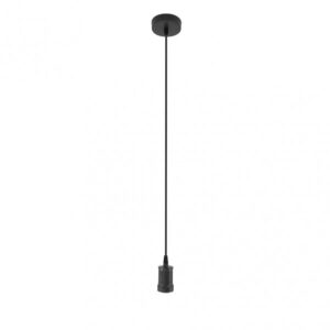 Arm.colgante Puja 1xe27 Negro Regx10x10 Cm