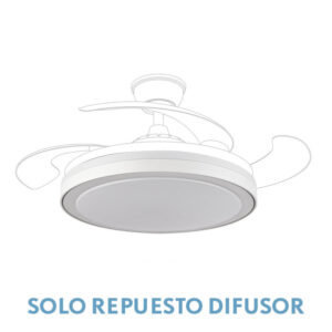 Difusor Ventilador Pequeño Esparta 91D Blanco