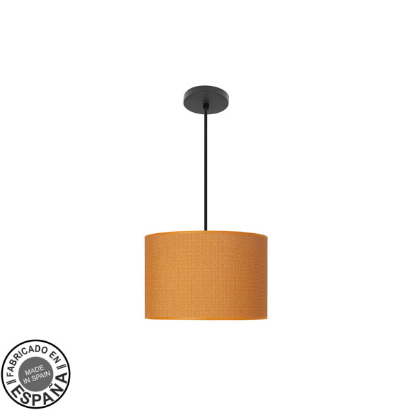 colgante-moda-1xe27-negro-naranja-regx30x30-cm